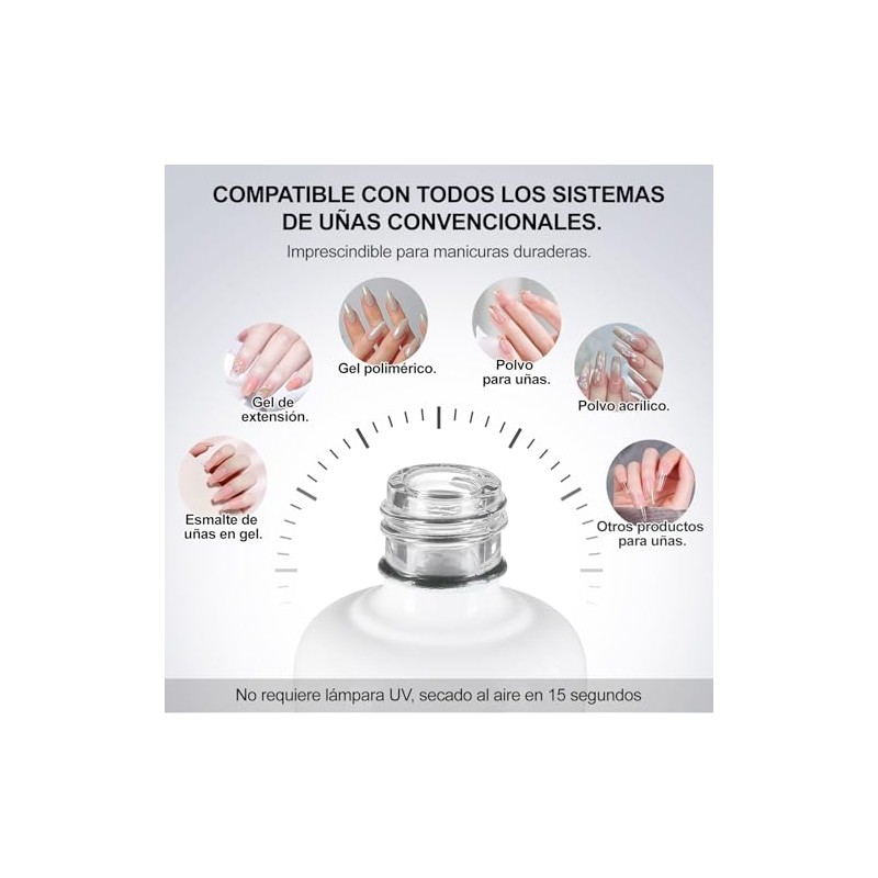 CHERIMOYA Primer Sin Ácido 15ML,Preparador de Uñas Profesional