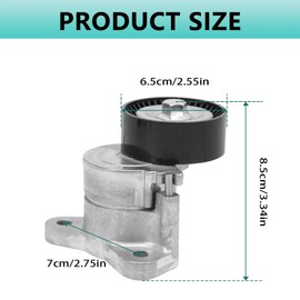 Anlseiod Drive Belt Tensioner & Pulley Kit Compatible for Journey Avenger 2009-2014 rive Belt Tensioner for Caliber 2008-2012 Compass Patriot 2008-2016 Replaces#1345A008, 1345A059, 1345A060 39053