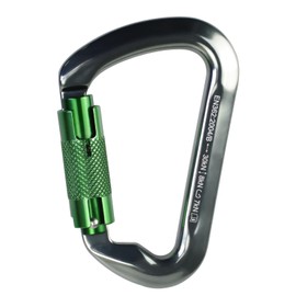 SEPEAK UIAA 30kN Climbing Carabiner Clips, Professional Heavy Duty Twist Locking Carabiners for Climbing,Mountaineering, Rappelling, Camping, Hiking, Swings, Large D Ring Hooks