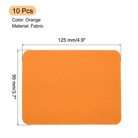 sourcing map Iron on Patches for Clothing Fabric Repair Patches Iron-On Mending Fabric 4.9"x3.7" for Clothes, Pants, Bags Hole Repairing and Decoration Pack of 10 (Orange)