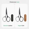 GERMANIKURE Moustache and Beard Scissors - Self-Sharpening FINOX22 Titanium Coated
