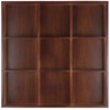 FUNSUEI 2 PCS Multi Compartment Wooden Tray, Divided Wooden Tray,