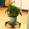 Large Metal Square Plant Caddy with Wheels 13.6” Iron Wrought