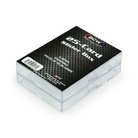 BCW New BCW (2 Pack) 25 Card Slider Boxes, Trading Card Storage Box, Holds 25 Cards