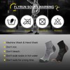 FLYRUN Men's Athletic Ankle Quarter Socks Men Comfort Cushion Moisture