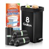 8 Gallon 130 Counts Strong Trash Bags Garbage Bags by