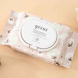 General Trade Thailand Yesus Flower Dew Cleansing Wipes, Precise Makeup Remover, 120 Count Individual Pack 10ea