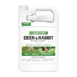 Liquid Fence Deer And Rabbit Repellent Ready-To-Use, Apply Year-Round, 1 Gallon | Liquid Fence