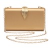 Beaguful Women's Fashion Evening Bags with Golden Leaves Crossbody Shoulder