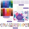 Fuse Beads 22000 Melty Beads with 4 Pegboards 100 Patterns