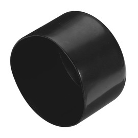sourcing map 2pcs Rubber End Caps 65mm ID Vinyl Round Tube Bolt Cap Cover Screw Thread Protectors Black