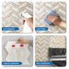 M MOFIT Stone Look Herringbone Peel and Stick Backsplash for