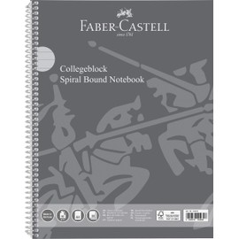 Elba Faber Castell 10418 College Notepad DIN A4, 80 Sheets / 90 g/m², FSC Mix Certified, Fine Wood-Free Writing Paper, Made in Germany, Lined, Margin on Both Sides, Pack of 1