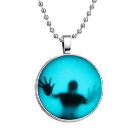 Paialco Jewelry Halloween's Creepy Specter Noctilucence Necklace Luminous Pendant