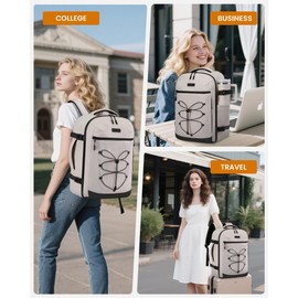 LOVEVOOK Travel Backpack For Women Men,40L Carry On Backpack fits 17.3" Laptop,TSA Personal Item Travel Laptop Bag with 3 Packing Cubes,Water Resistant Travel Essentials for Weekender Business Hiking