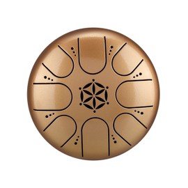5 Inch Steel Tongue Drum 8 Notes Handpan Drum with Drum Mallet Finger Picks Percussion for Meditation Yoga