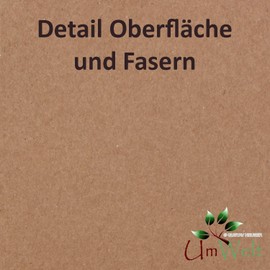 Vintage Kraft Paper DIN A4 120 g/m², Brown Recycled Paper, 100 % Organic Writing Paper