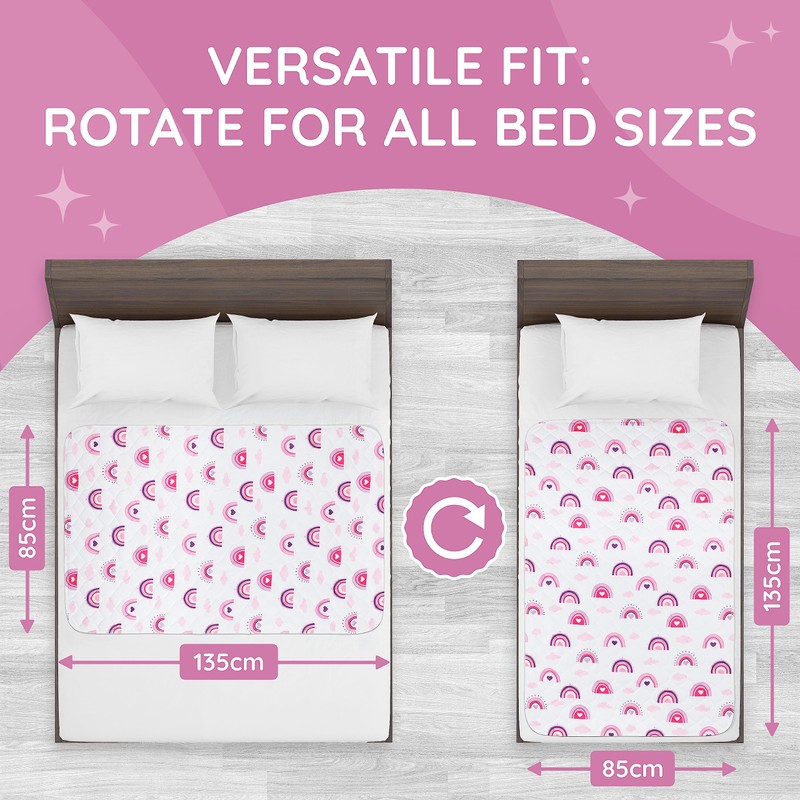 Potty Training Bed Pad, waterproof Mattress Protector for 100% Night