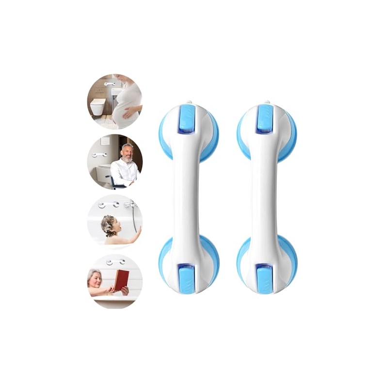 TZEKING Pack of 2 Grab Handles for Seniors, Shower Handle,