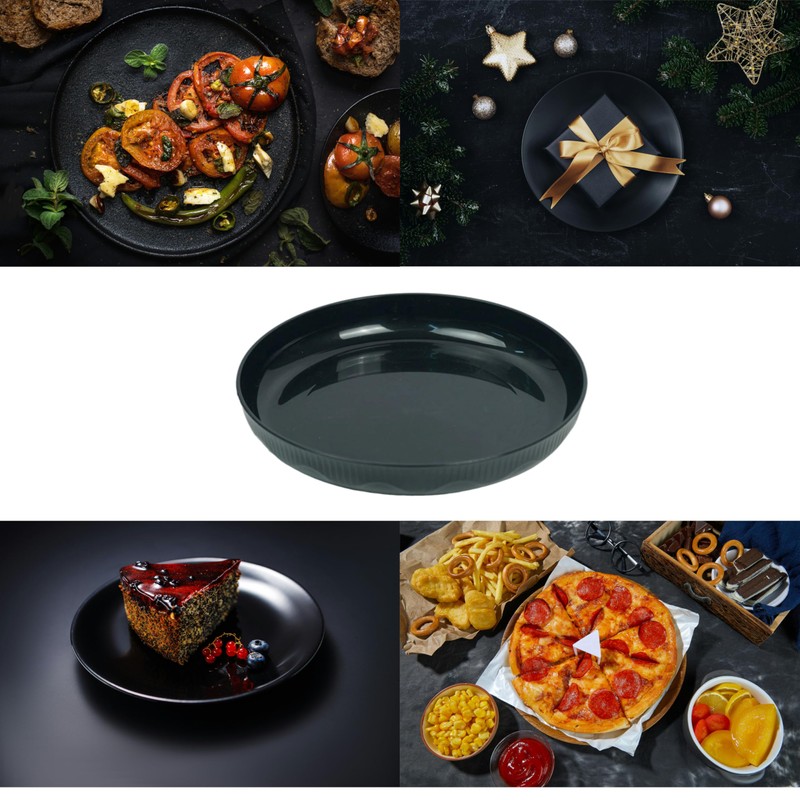 6 Pack Wheat Straw Plates Reusable Dinner Plates, Durable &