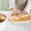 HouseJoy Bread Box for Kitchen Countertop-14.7×9.3×6.3In,Bamboo Fiber White Homemade Bread