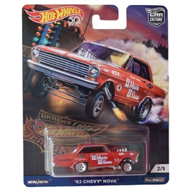 Hot Wheels '63 Chevy Nova, [red] 2/5 Drag Strip Demon Series