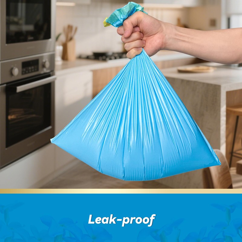 300 Count 15 Micron Extra Thick 4 Gallon Drawstring Small