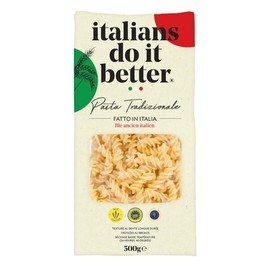 Italians Do It Better Fusilli Pasta, 500g – Italian Pasta Made with Ancient Wheat Grain, Ideal for Sauces, Al Dente Texture, Durum Wheat Semolina from Gragnano