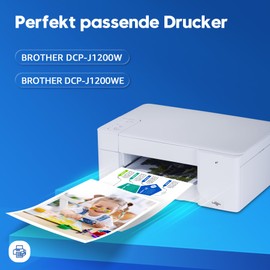 ONLYU LC424 LC 424 LC-424 Cartridges Multipack Compatible with Brother LC424 Printer Cartridges for Brother DCP-J1200W DCP-J1200WE (1 Black, 1 Cyan, 1 Magenta, 1 Yellow, 4 Pack)