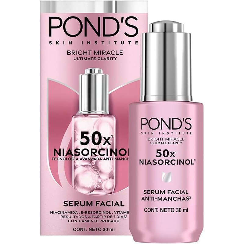 POND'S Sérum Facial 50x Bright Miracle con Niasorcinol Anti-manchas, 30gr