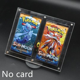 1/2/3/4/5 Slot Case Card Packs Holder Display Collection Game Cards Protector Magnetic Clear Magic Plexiglass Box - Color: 2