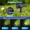 NYMPHY Solar Lights Outdoor Waterproof IP68, 56 LED 3 Lighting