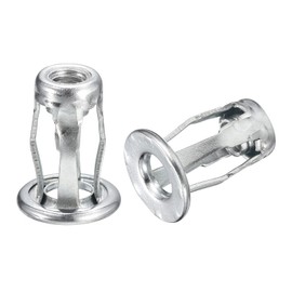sourcing map M5 Jack Nuts, 10pcs Threaded Insert Nut Carbon Steel Rivet Nuts for Thin Metal, 18.4mm Length