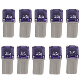 FMM 10 Pack Micro Fuses - 15 Amp Female Fuses