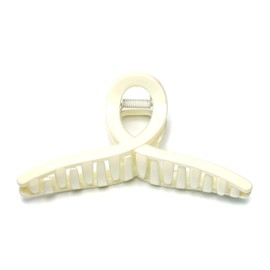 QinGoo Large White Hair Clip Giant Beautiful Women's Hair Clip Headdress Elegant Hair Accessory 1 Piece (13 cm x 6.2 cm, White)