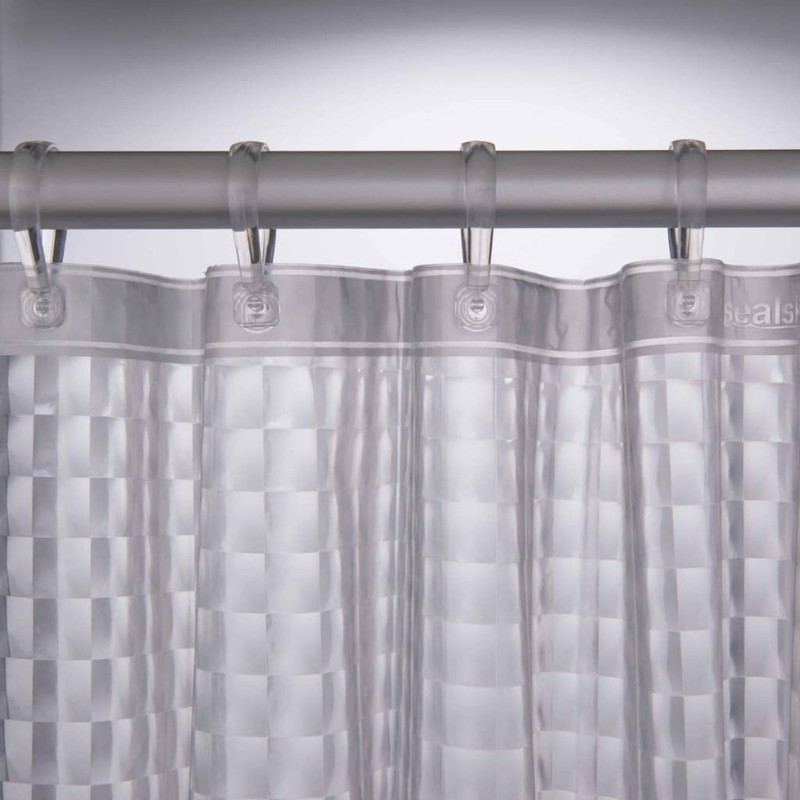 Sealskin Prisma Shower Curtain, PEVA, Transparent, 180 x 200 cm