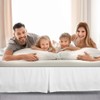 PiccoCasa Bed Skirt Polyester Solid Western Style Scandinavian Retro Simple