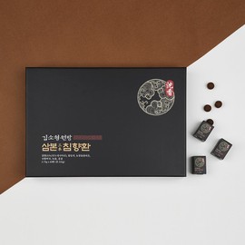 Director Kim So-hyeong Sambon Agarwood Pill Indonesian Agarwood Farbloom Sweet Deer Antler Angelica Angelica Cornus officinalis Sanghwang Mushroom Snow Flower Cordyceps Lunar New Year Holiday Gift Set / 김소형 원장 삼본 침향환 인도네시아 침향 원방 단 녹용 참당귀 산수유 상황버섯 눈꽃동충하초 설 명절 선물세트