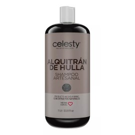 Celesty Kit 4 Shampoo Alquitrán De Hulla Control Psoriasis Caspa 1lt