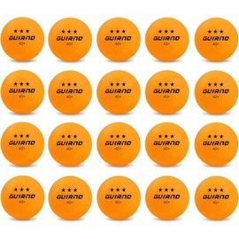 20 Pack Ping Pong Balls, 3 Star Table Tennis Balls, 40+ Pong Ball Competition and Recreational Play, Abs Ping Pong Ball, Games, DIY - Color: White