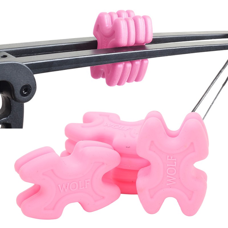 4pcs Bow Limb Dampener Wear Resistant Rubber Reducing Noise Vibration