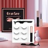 Pestañas Postizas Magneticas, 3 Pares 3D Magnetic Eyelashes Naturales Magnéticas