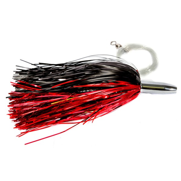 Boone Turbo Hammer Lure, Red/Black, 5 1/2-Inch