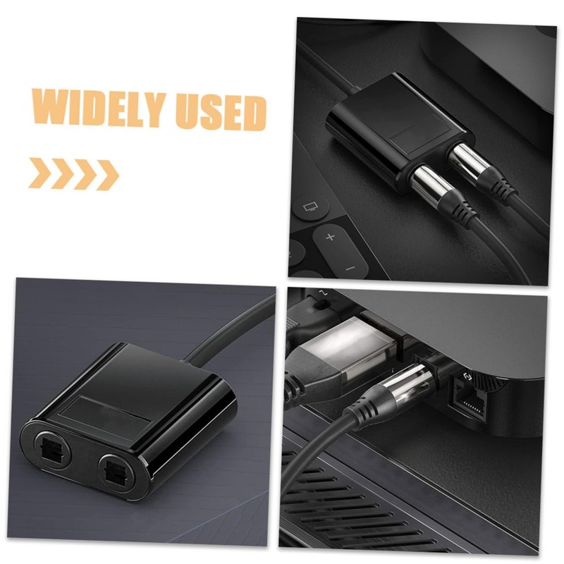 LALAFINA Optical Audio Splitter Durable Fiber Optical Splitter for Easy