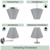 Wogati® Premium Lampshade, E14/E27, Cotton, Various Sizes and Colours, Colour: