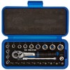 KING TONY 2525MRE Ratchet and Socket Set, 1/4-inch