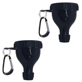2 Pack Protein Powder Container to Go Mini with Keychain and Keyring,Water Bottle Funnel,Protein Funnel for Water Bottles & Shakers