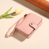 GAEKEAO Small Wallet for Women RFID Blocking Leather Wristlet Purse