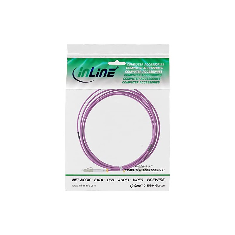 InLine® 88541P Fibre Optic Duplex Cable LC to LC /