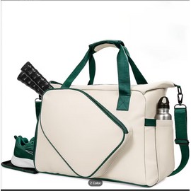 Large Capacity Pickleball Bag with Shoe Compartment & Paddle Holder | Lightweight Tote with Water Bottle Pocket for Men & Women, Available in, Mixed Colors, Non-Woven Material